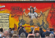Piazzale Rosselli: svelato il murale”Nel solco dei diritti” in memoria delle vittime della mafia